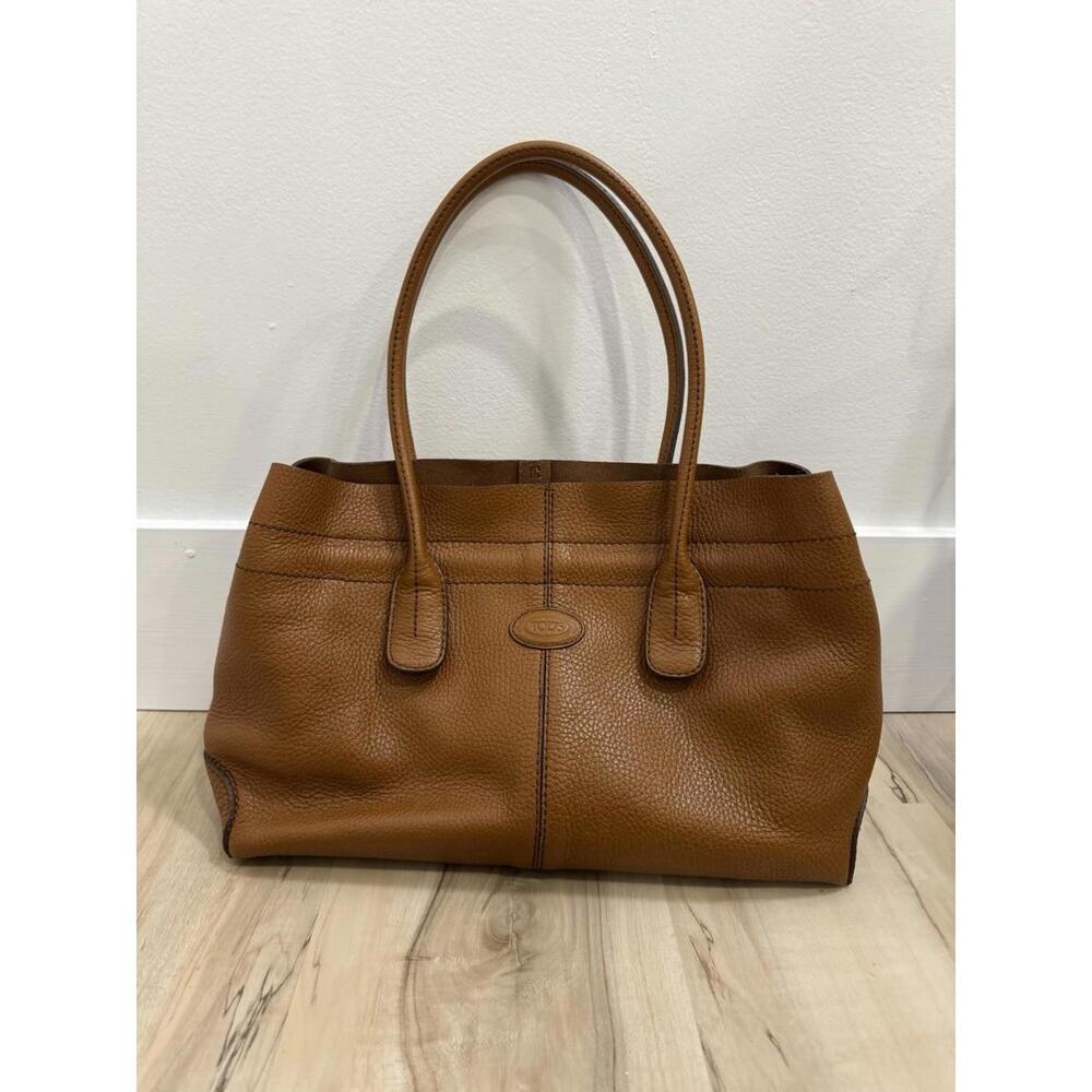 Tod's Women's Leather Handbag D Bag Tote Bag Brown Made In Italy